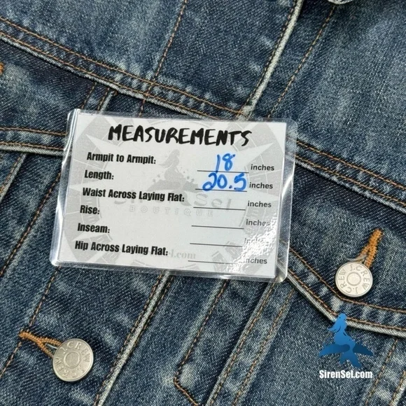 1059 J.Crew Classic Denim Jacket - Size S - Blue - Picture 14 of 15